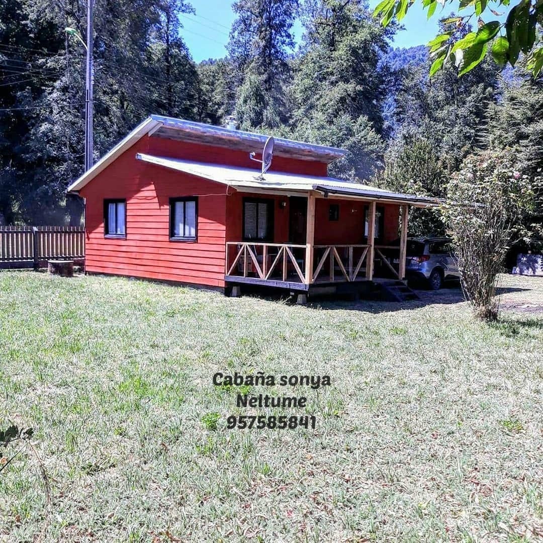 Cabaña 2 con terraza en Neltume